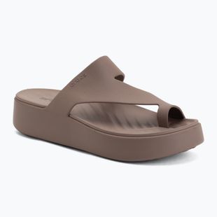 Dámské žabky Crocs Getaway Platform Toe Loop truffle