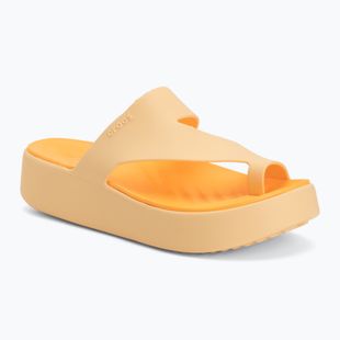 Dámské žabky Crocs Getaway Platform Toe Loop golden hour
