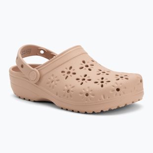 Nazouváky Crocs Classic Floral Cutout Clog pink caramel