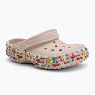 Dětské nazouváky Crocs Classic Beaded Band Clog Kids quartz