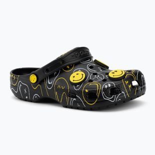 Nazouváky Crocs Classic Smiley multicolor