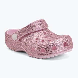 Dětské nazouváky Crocs Classic Chunky Glitter 211940 pink milk