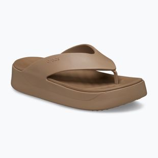 Dámské žabky Crocs Gateway Platform milk chocolate