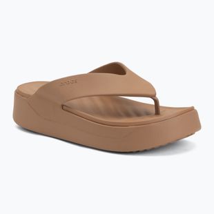 Dámské žabky Crocs Gateway Platform milk chocolate