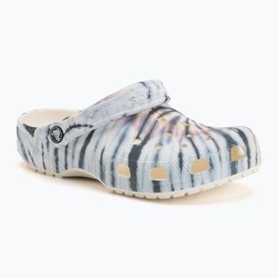 Nazouváky Crocs Classic Tie Dye chalk/multi
