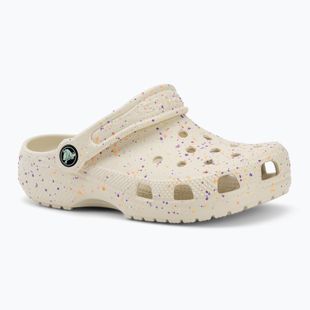Dětské nazouváky Crocs Classic Glow Paint Splatter summit white/multi