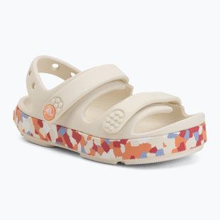 Dětské sandály Crocs Crocband Cruiser Glow Confetti Band summit white/guava