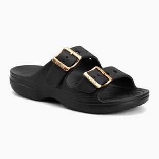 Dámské nazouváky Crocs Saturday Metallic Buckle black