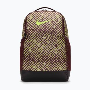 Tréninkový batoh Nike Brasilia 9.5 24 l burgundy crush/black/volt