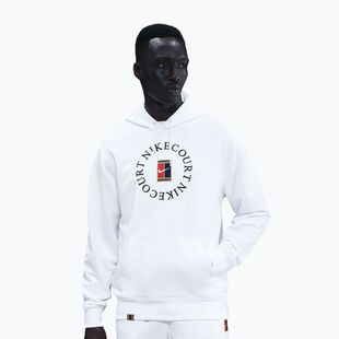 Pánská tenisová mikina Nike Court Dri-Fit Heritage French Terry Hoodie white/black