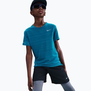 Dětské tréninkové tričko Nike Dri-Fit Miler green abyss/green abyss