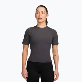 Dámské tričko Nike Zenvy Rib Dri-Fit thunder grey/white