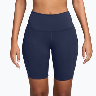 Dámské šortky Nike One High Waisted 8" Biker midnight navy