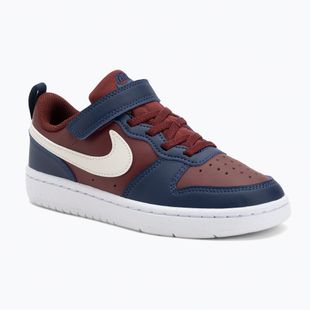 Dětské boty Nike Court Borough Low Recraft  dark team red/soft pearl/midnight navy