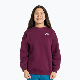 Dětská mikina Nike Sportswear Club Fleece burgundy/white