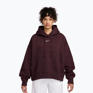 Dámská mikina Nike Sportswear Phoenix Fleece Oversized burgundy crush/sail