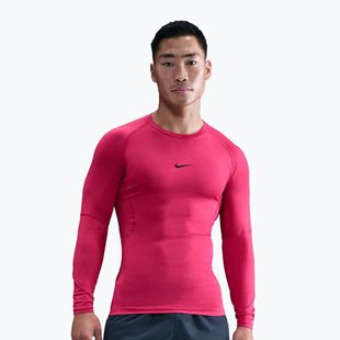 Pánský tréninkové tričko Longsleeve Nike Pro Dri-Fit Tight Fitness rush pink/black