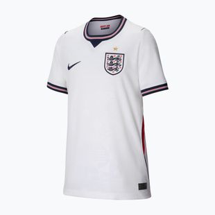 Dětské fotbalové tričko Nike England 2026 Stadium Home white/speed red/obsidian/obsidian