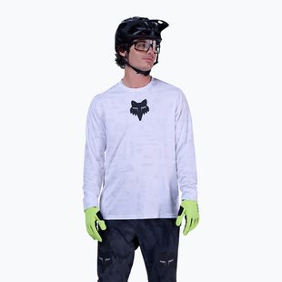 Pánské cyklistické tričko Longsleeve Fox Racing Ranger Lunar SE white