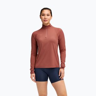 Dámská běžecká mikina HOKA GlideTech Quarter Zip rouge