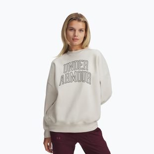 Dámská mikina Under Armour Rival Fleece Varsity Crew summit white/black