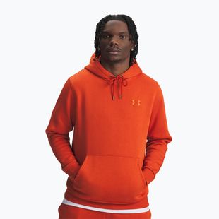 Pánská mikina Under Armour Essential Fleece Hoodie surplus orange/surplus orange
