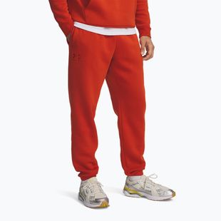 Pánské tréninkové kalhoty Under Armour Essential Fleece Joggers surplus orange/surplus orange