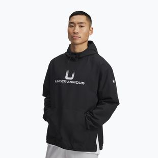 Pánská mikina Under Armour Unstoppable Woven Hoodie black/white