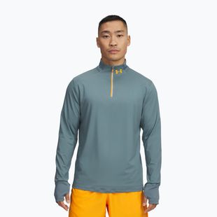 Pánské běžecké triko Longsleeve Under Armour Launch Pro 1/4 Zip jasper blue/reflective