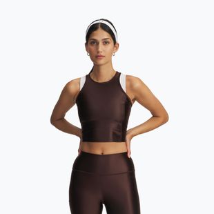 Dámské tréninkové tílko Under Armour Motion Shine Tank kona brown/black