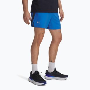 Pánské běžecké kraťasy Under Armour Launch 5" blue atlantis/washed navy/reflective