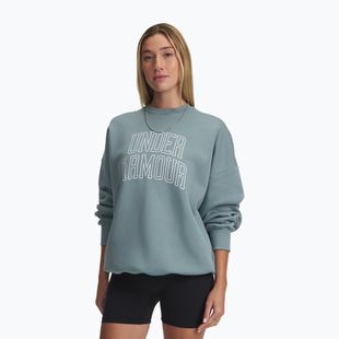 Dámská mikina Under Armour Rival Fleece Varsity Crew serpentine/white