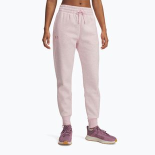 Dámské kalhoty Under Armour Rival Fleece prime pink light heather/prime pink