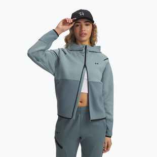 Dámská mikina Under Armour Unstoppable Fleece HZ serpentine/jasper blue/black