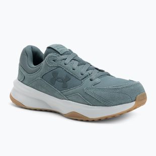 Pánské tréninkové boty Under Armour Edge Suede jasper blue/halo gray/jasper blue