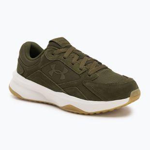 Pánské tréninkové boty Under Armour Edge Suede expedition green/summit white/expedition green