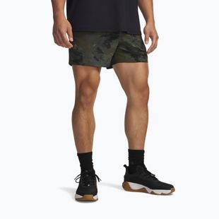 Pánské tréninkové kraťasy Under Armour Project Rock Ultimate expedition green/black