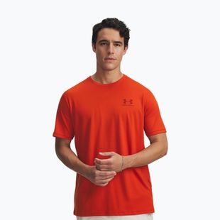 Pánské tričko Under Armour Sportstyle Left Chest surplus orange/cinna red
