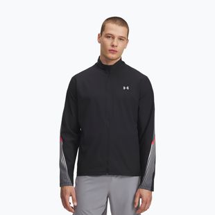 Pánská běžecká bunda Under Armour Velociti Storm black/castlerock/reflective