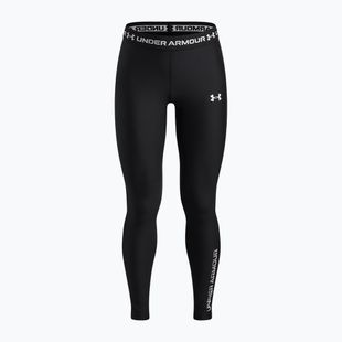 Dětské legíny Under Armour HeatGear Graphic Leggings black/white