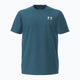 Pánské tričko Under Armour Logo Emb Heavyweight boundless blue/white