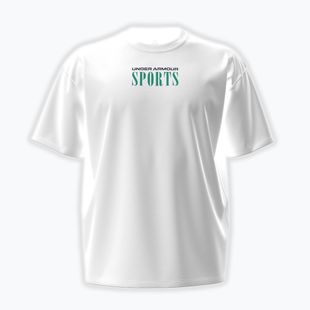 Pánské tréninkové tričko Under Armour Heavyweight Sports white/midnight navy