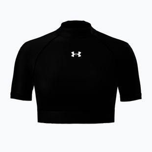 Dámské tréninkové tričko Under Armour HeatGear Crop Mock ultimate black/white