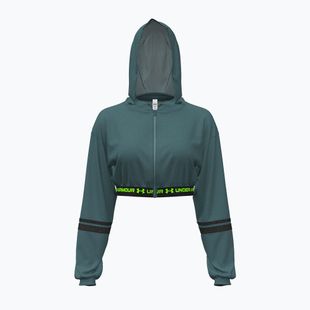 Dámská mikina Under Armour HeatGear Mesh FZ rack green/hyper green