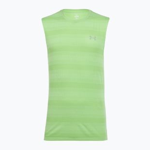 Pánské běžecké tričko Under Armour Velociti Tank lumos lime/white