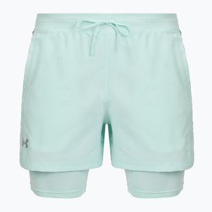 Pánské běžecké šortky Under Armour Launch 5" 2IN1 refresh mint/castlerock