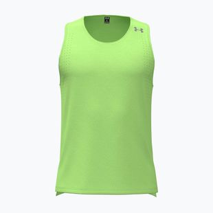 Pánské běžecké tričko Under Armour Velociti Pro Singlet lumos lime/white