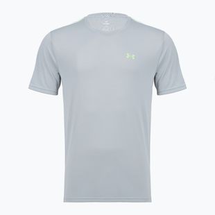 Pánské tréninkové tričko Under Armour Tech Taping mod gray/black/lumos lime