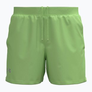 Pánské běžecké šortky Under Armour Launch 5" lumos lime/white