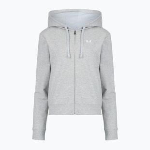 Dámská mikina Under Armour Sport Terry FZ Mod Gray Light Heather/White